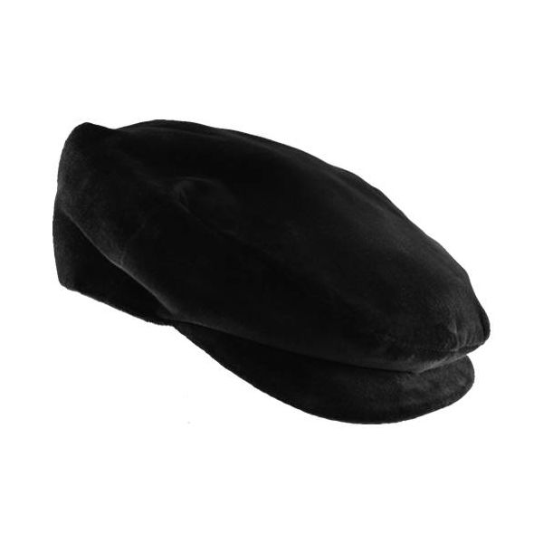 Sicilian Coppola Hat in Black Velvet Smooth