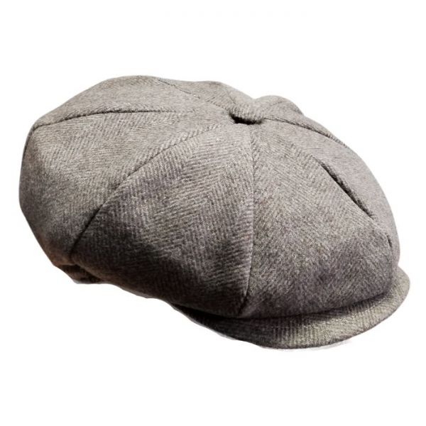 Coppole Siciliane Herringbone Tweed NewsBoy Flat Cap