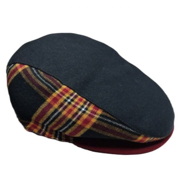 Sicilian Coppola Flat Caps Tartan and Wool