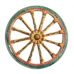 Sicilian Ceramic Art Cart Wheel