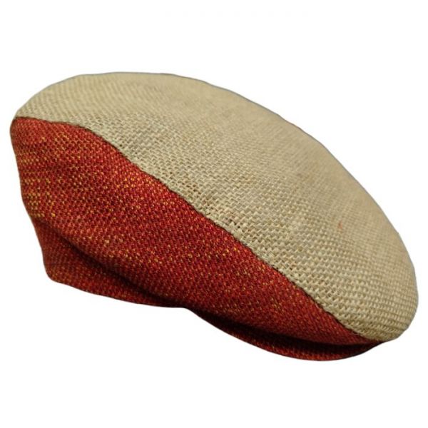 Sicilian Coppola Jute & Cotton Flat Caps