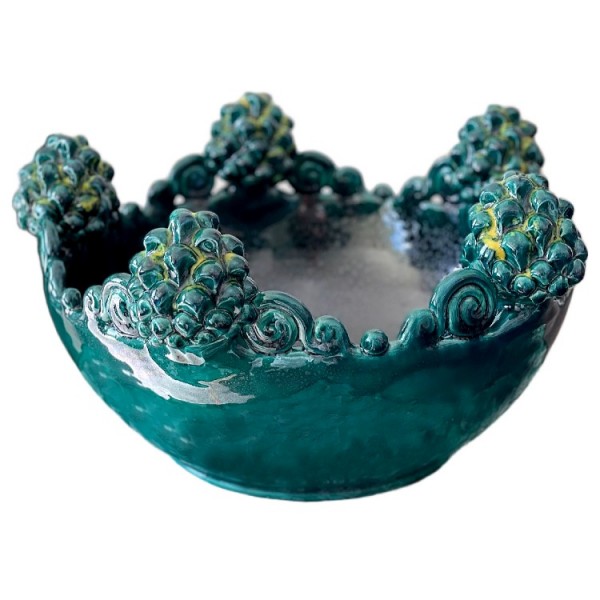 Sicilian Ceramic Art Fruit Bowl